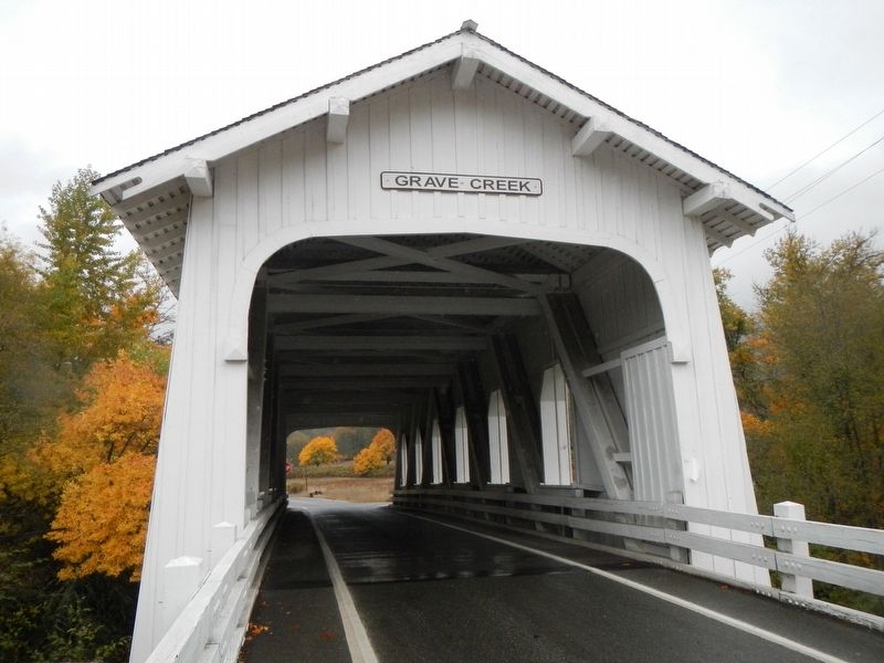 Grave Creek Covered Bridge image. Click for full size.