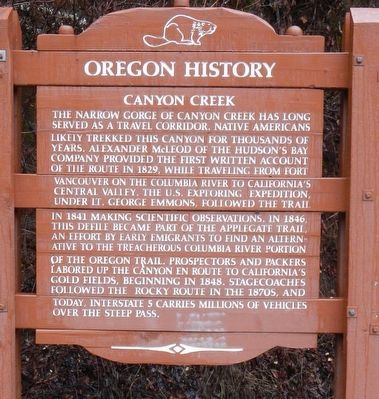 Canyon Creek Marker image. Click for full size.