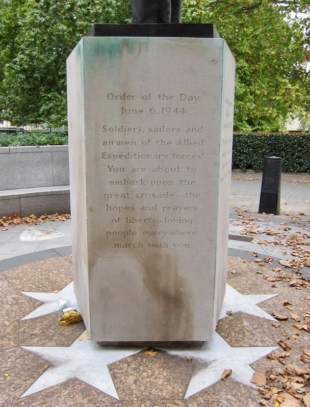 Order of the Day: June 6, 1944 (Rear of Plinth). Click for full size. Order of the Day: June 6, 1944 (Rear of Plinth) image. Click for full size.