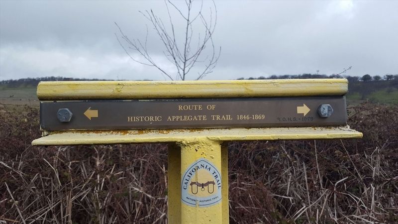 Route of Historical Applegate Trail Marker image. Click for full size.