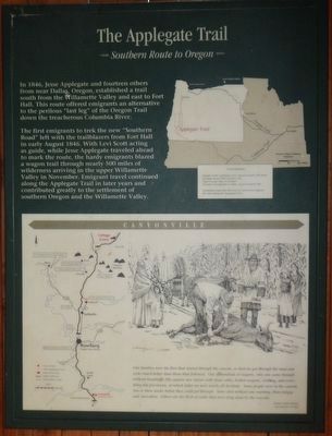 Applegate Trail -- Southern Route to Oregon panel image. Click for full size.