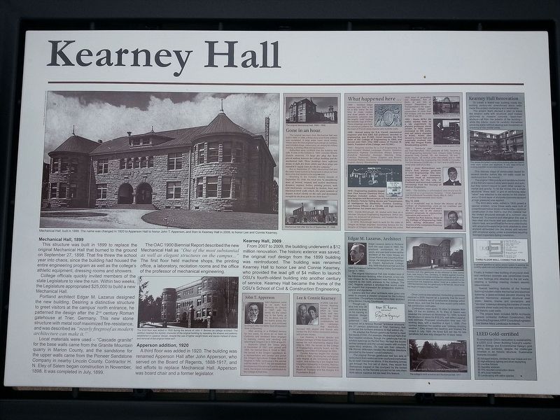 Kearney Hall Marker image. Click for full size.