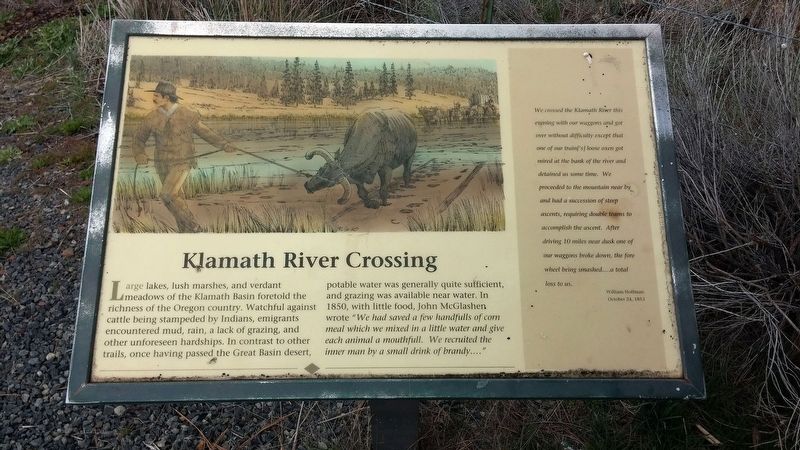 Klamath River Crossing Marker image. Click for full size.