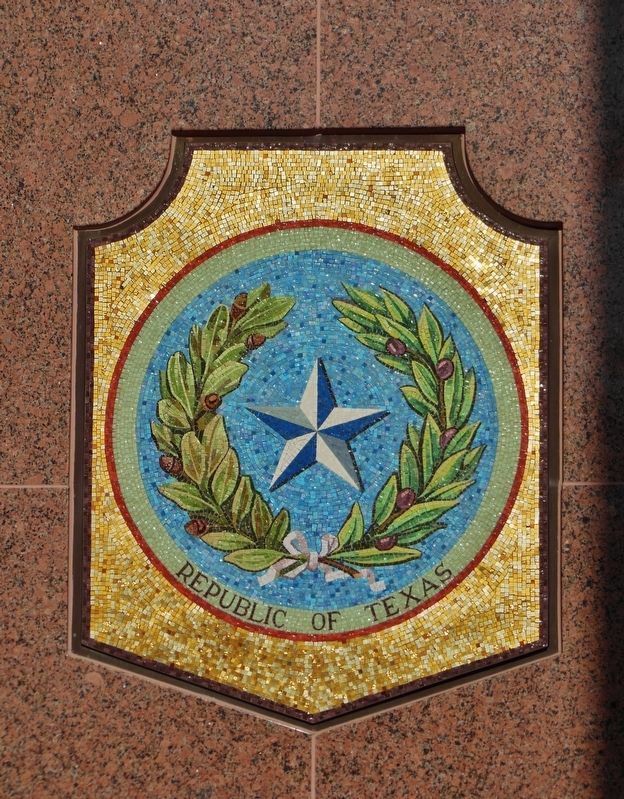 Texas Seal Mosaic (1836-1845). Click for full size. Texas Seal Mosaic (1836-1845) image. Click for full size.