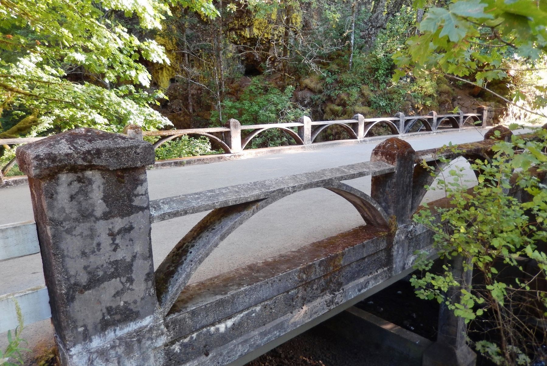 Oneonta Gorge Creek Bridge image. Click for full size.