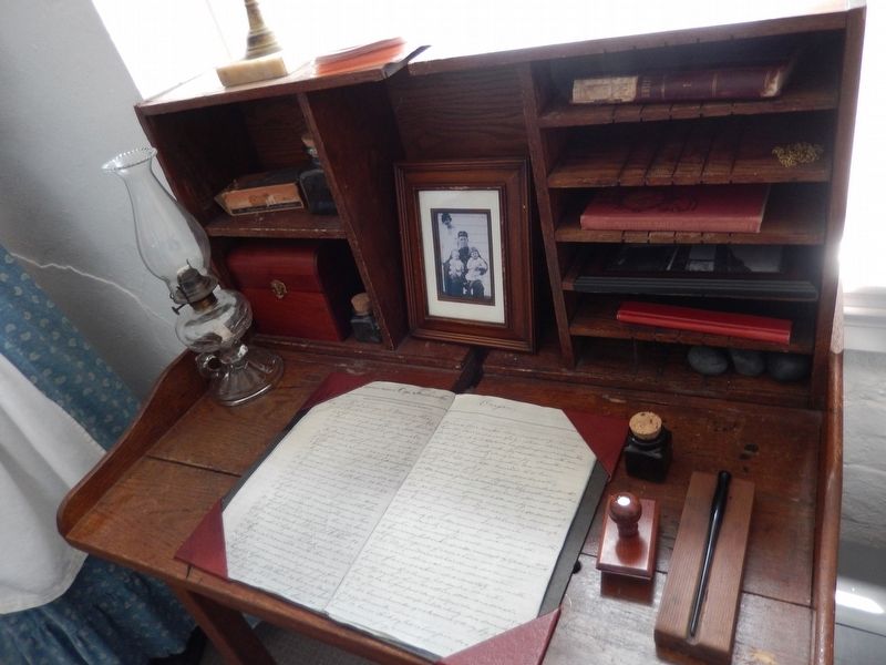 Keeper's Desk detail. Click for full size. Keeper's Desk detail image. Click for full size.