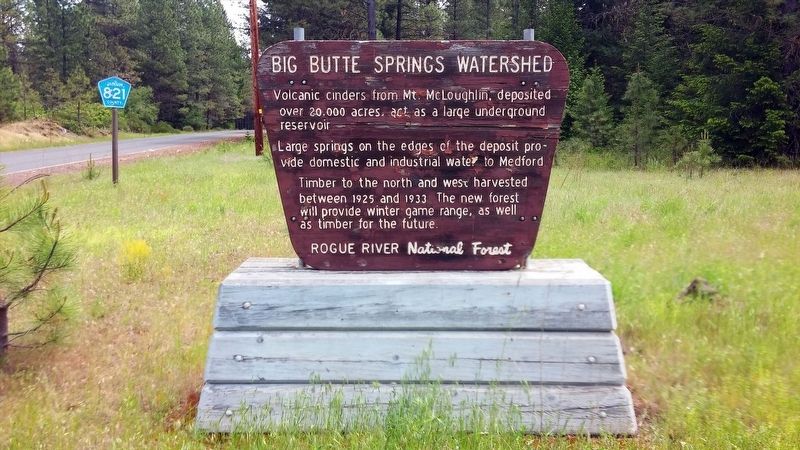 Butte Springs Watershed Marker image. Click for full size.
