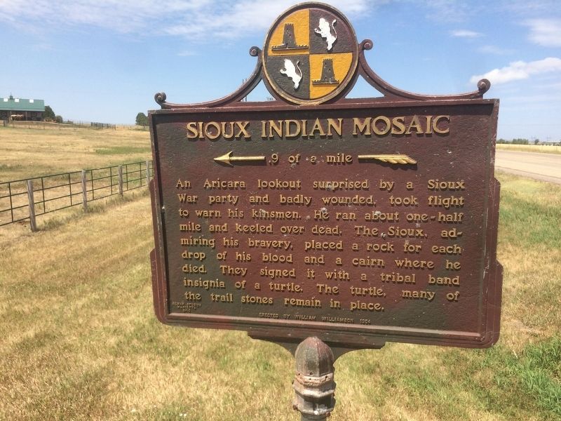 Sioux Indian Mosaic Marker image. Click for full size.