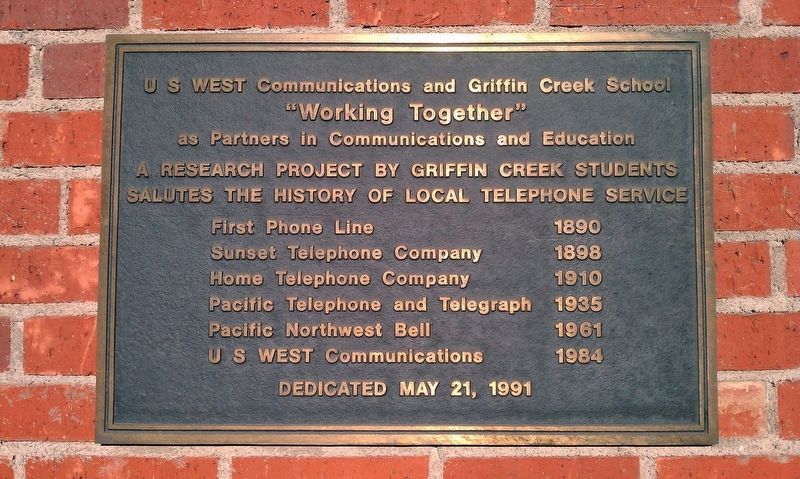 History of Local Telephone Service Marker image. Click for full size.