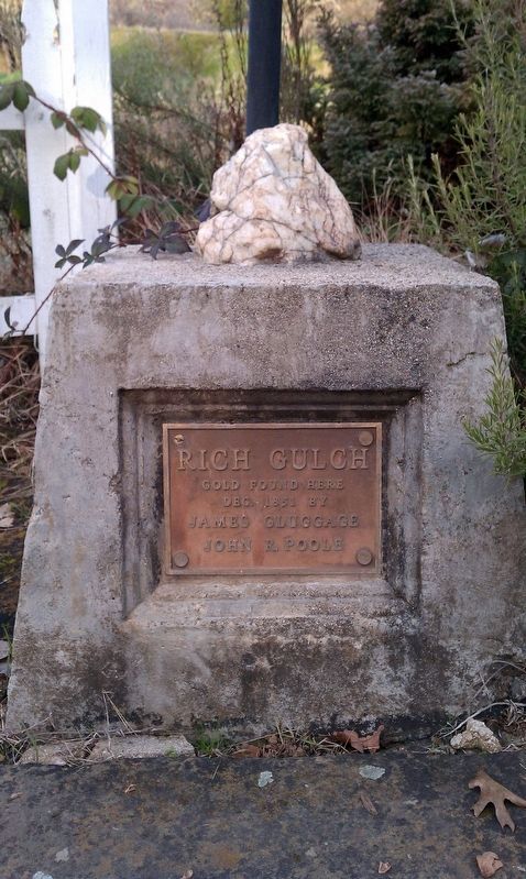 Rich Gulch Marker. Click for full size. Rich Gulch Marker image. Click for full size.