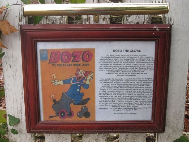 Bozo the Clown Marker image. Click for full size.