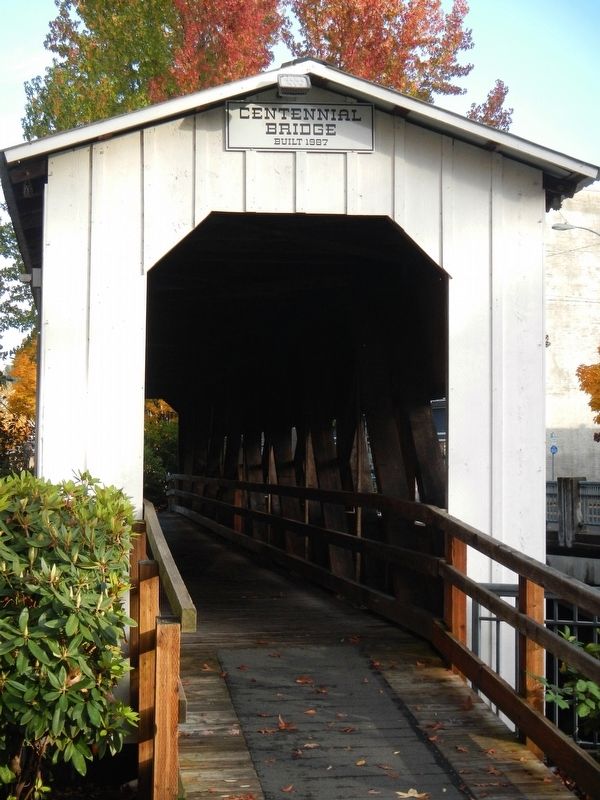 Centennial Covered Bridge image. Click for full size.