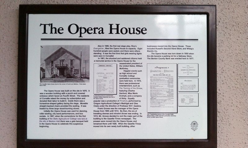 Opera House Marker image. Click for full size.