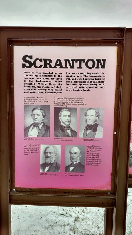 Scranton Iron Furnaces Marker image. Click for full size.