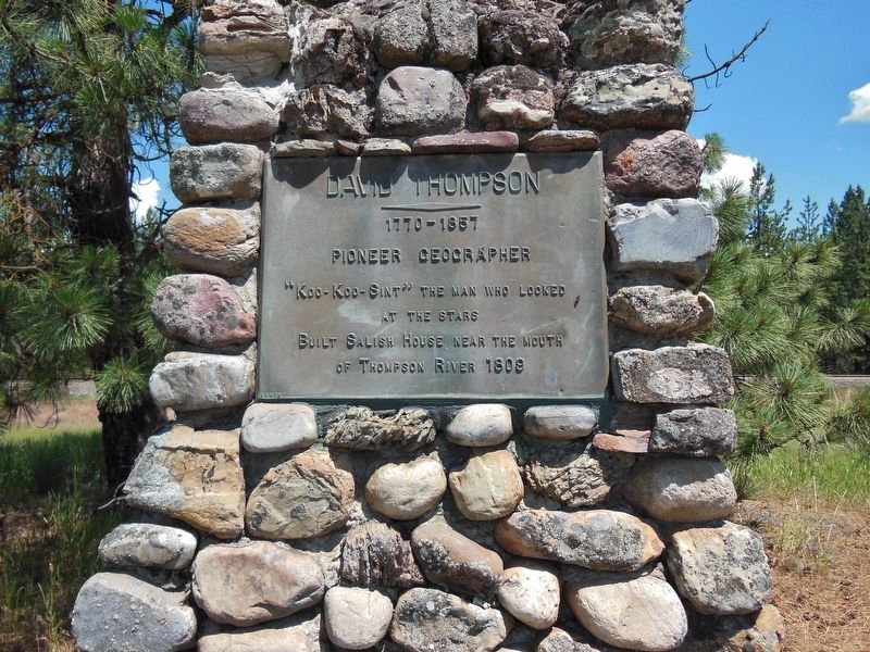 David Thompson Marker (<i>wide view</i>) image. Click for full size.