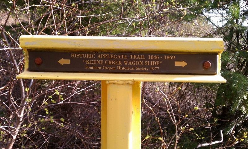 Keene Creek Wagon Slide Marker. Click for full size. Keene Creek Wagon Slide Marker image. Click for full size.