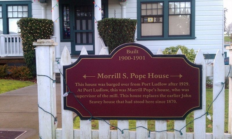 Morrill S. Pope House Marker. Click for full size. Morrill S. Pope House Marker image. Click for full size.