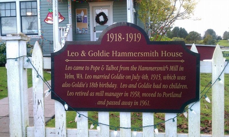 Leo & Goldie Hammersmith House Marker image. Click for full size.