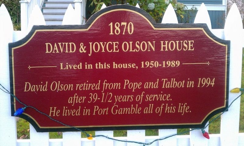 David & Joyce Olson House Marker image. Click for full size.