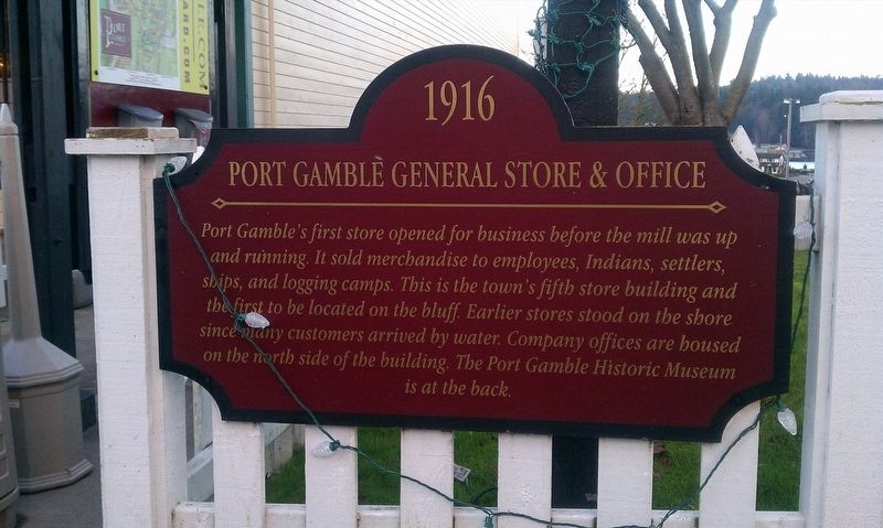Port Gamble General Store & Office Marker image. Click for full size.