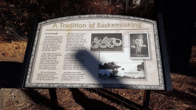 A Tradition of Basketmaking Marker image. Click for full size.