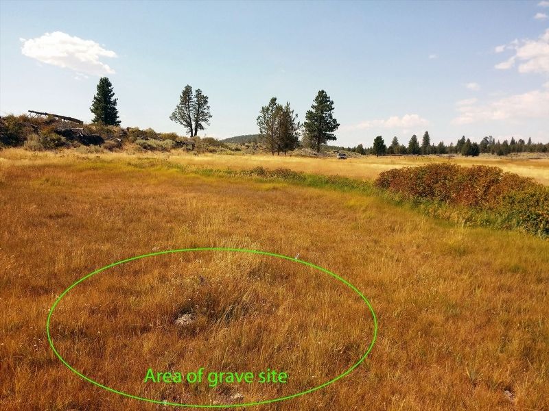 Pioneer child's grave image. Click for full size.