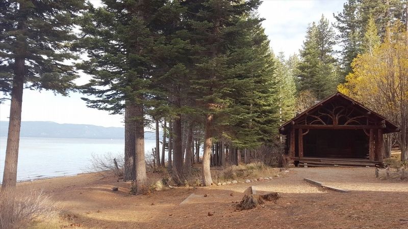 Cabin next to Lake Tahoe image. Click for full size.