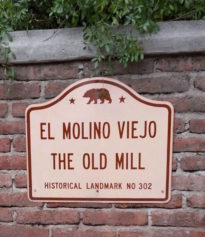 Old Mill sign, facing the street image. Click for full size.