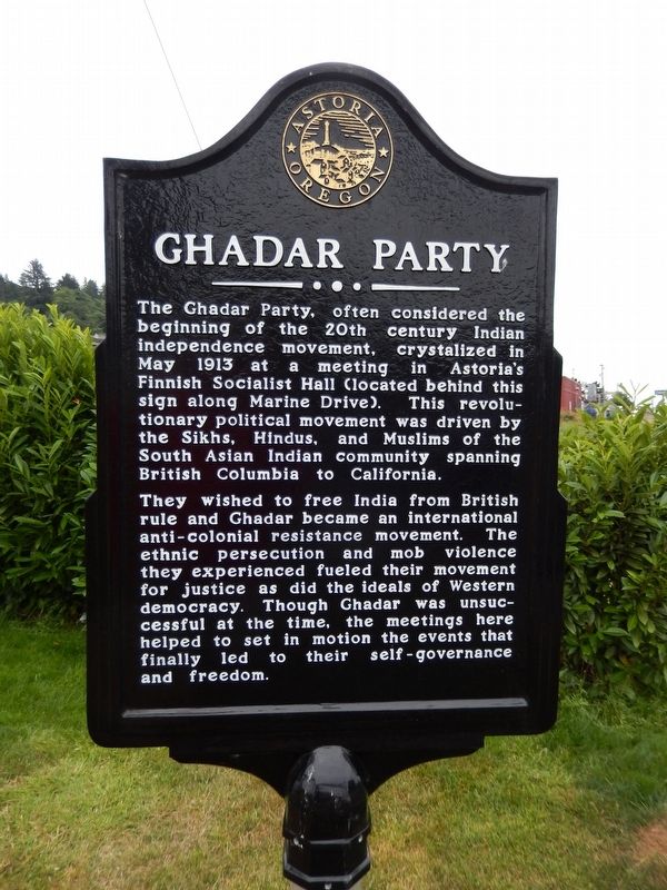 Ghadar Party Marker image. Click for full size.
