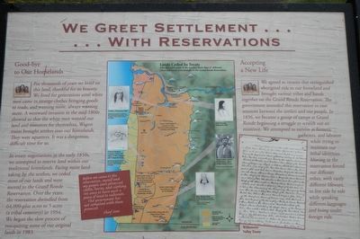 We Greet Settlement ... ... With Reservations Marker image. Click for full size.