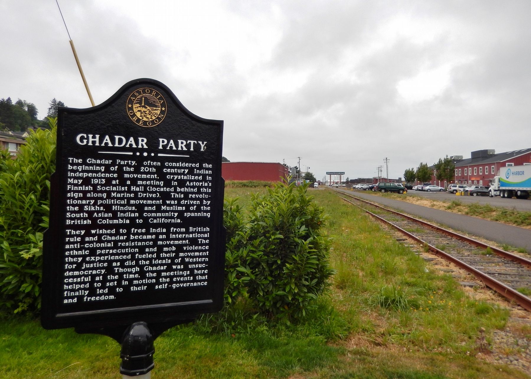 Ghadar Party Marker (<i>wide view</i>) image. Click for full size.
