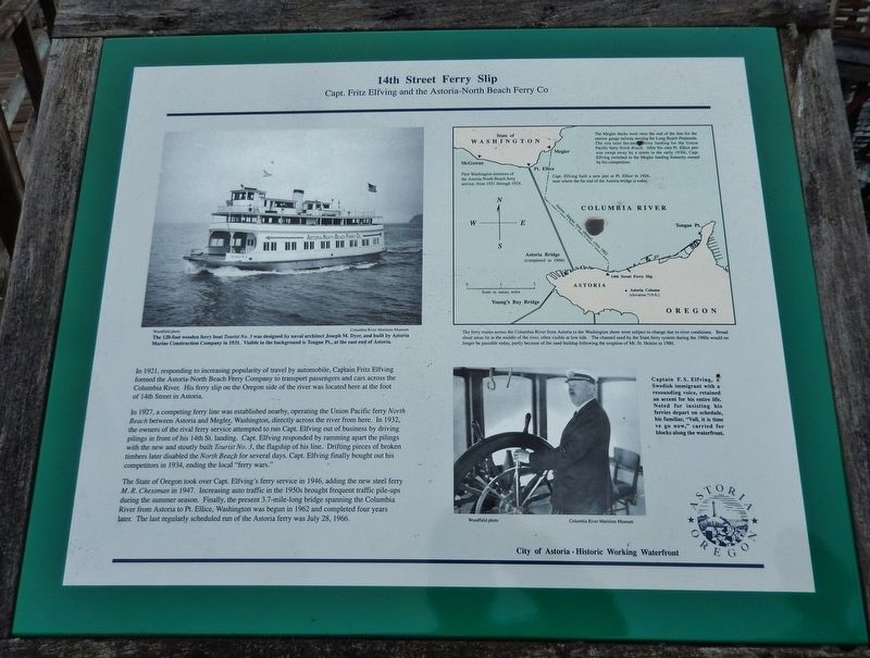 14th Street Ferry Slip Marker. Click for full size. 14th Street Ferry Slip Marker image. Click for full size.