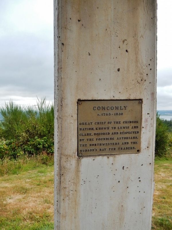 Comcomly / Indian Burial Canoe Marker (<i>panel 1</i>) image. Click for full size.
