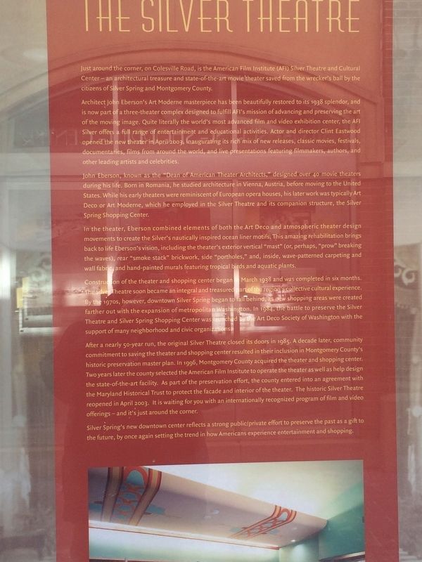 The Silver Theatre Marker. Click for full size. The Silver Theatre Marker image. Click for full size.