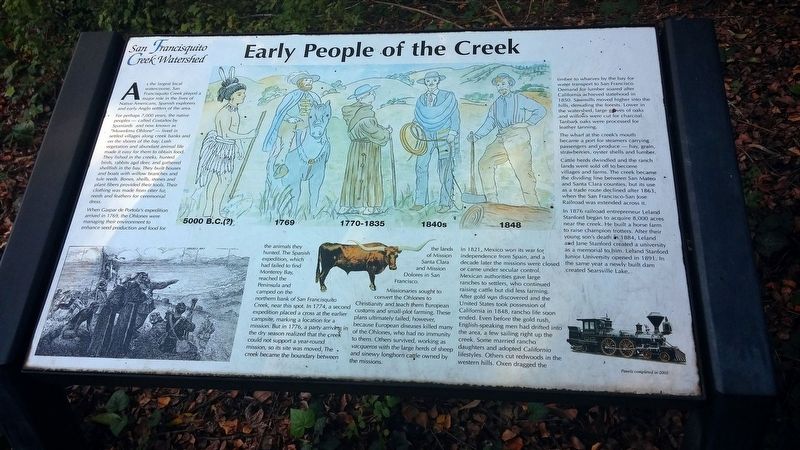 Early People of the Creek Marker image. Click for full size.