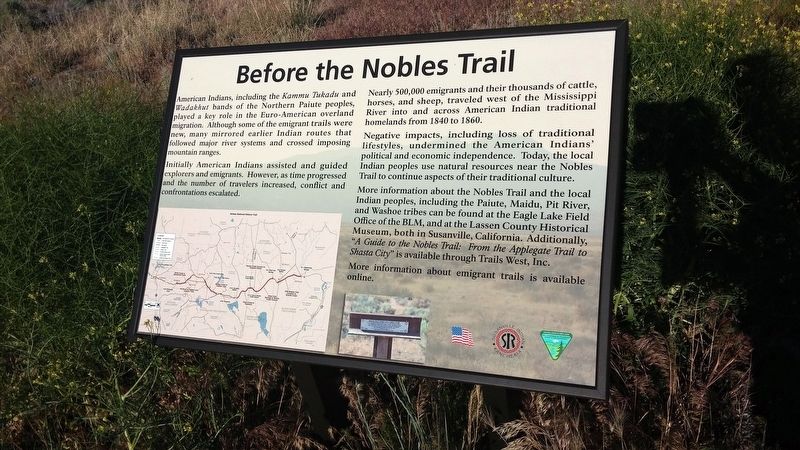 Before the Nobles Trail Marker image. Click for full size.