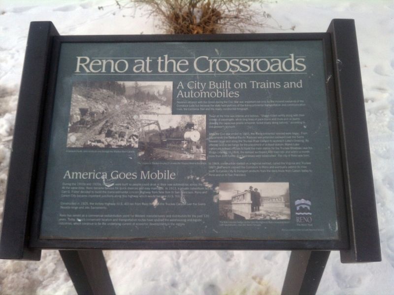 Reno at the Crossroads Marker image. Click for full size.