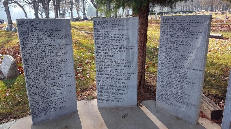 Etna Cemetery Veterans Memorial Marker - Various Wars, Names Not Transcribed image. Click for full size.