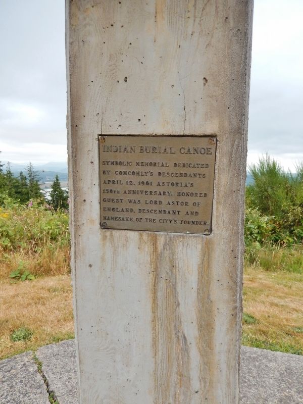 Comcomly / Indian Burial Canoe Marker (<i>panel 2</i>) image. Click for full size.