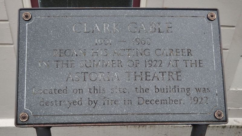 Clark Gable Marker image. Click for full size.