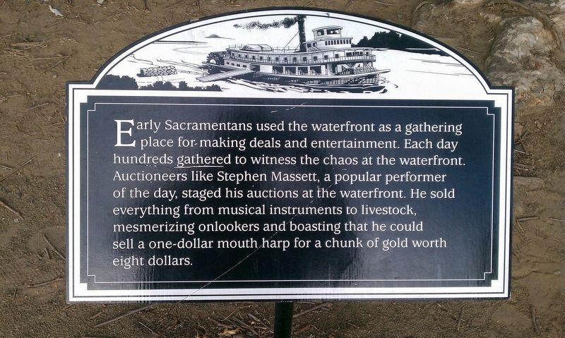 Sacramento River Waterfront Marker. Click for full size. Sacramento River Waterfront Marker image. Click for full size.