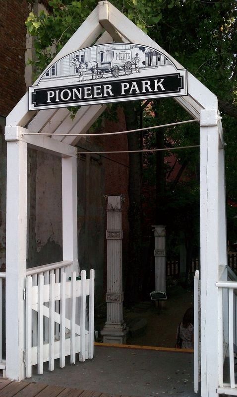 Pioneer Park Entrance. Click for full size. Pioneer Park Entrance image. Click for full size.