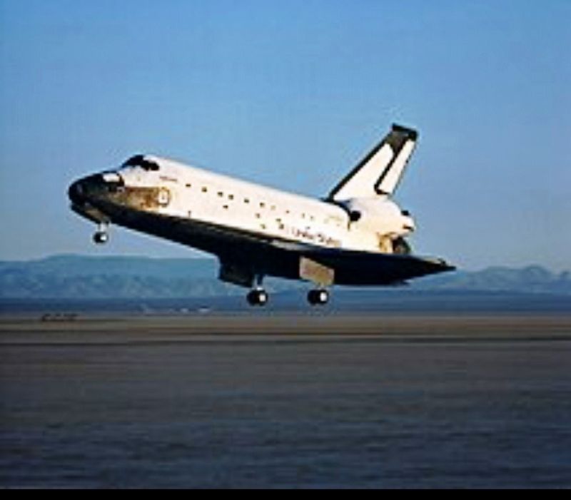 Space Shuttle Columbia image. Click for full size.