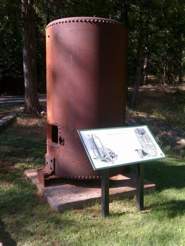 A Relic from the Old Logging Days Marker image. Click for full size.
