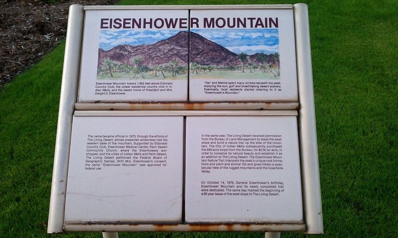 Eisenhower Mountain Marker image. Click for full size.
