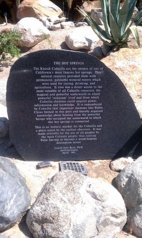 The Hot Springs Marker image. Click for full size.
