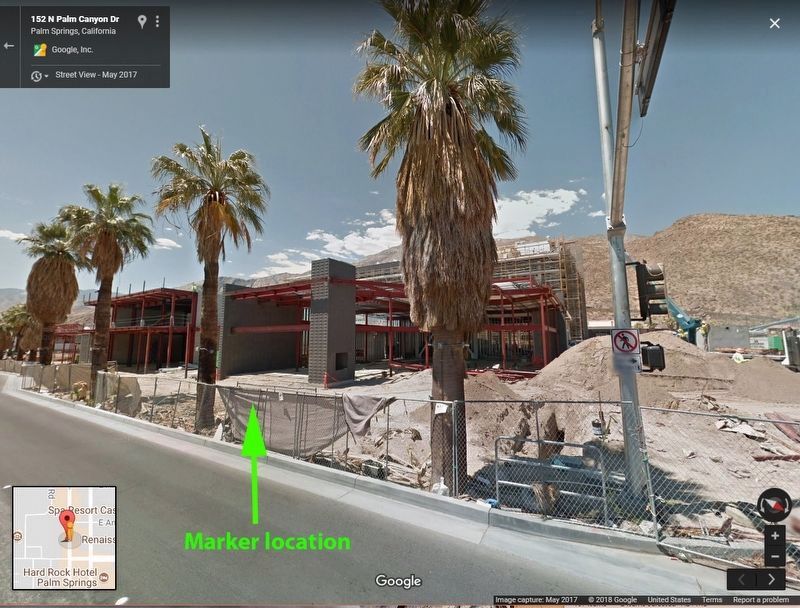 Desert Inn Marker missing. Click for full size. Desert Inn Marker missing image. Click for full size.