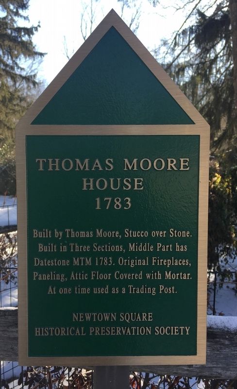 Thomas Moore House Marker image. Click for full size.