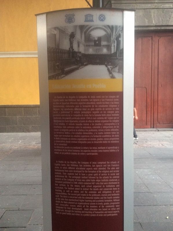 Jesuit Education in Puebla Marker image. Click for full size.