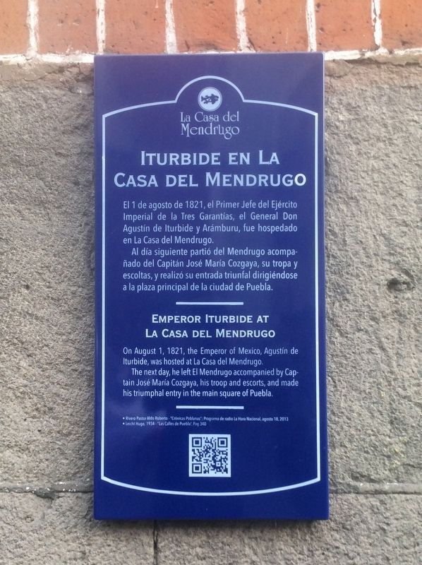 Emperor Iturbide at the Casa del Mendrugo Marker image. Click for full size.